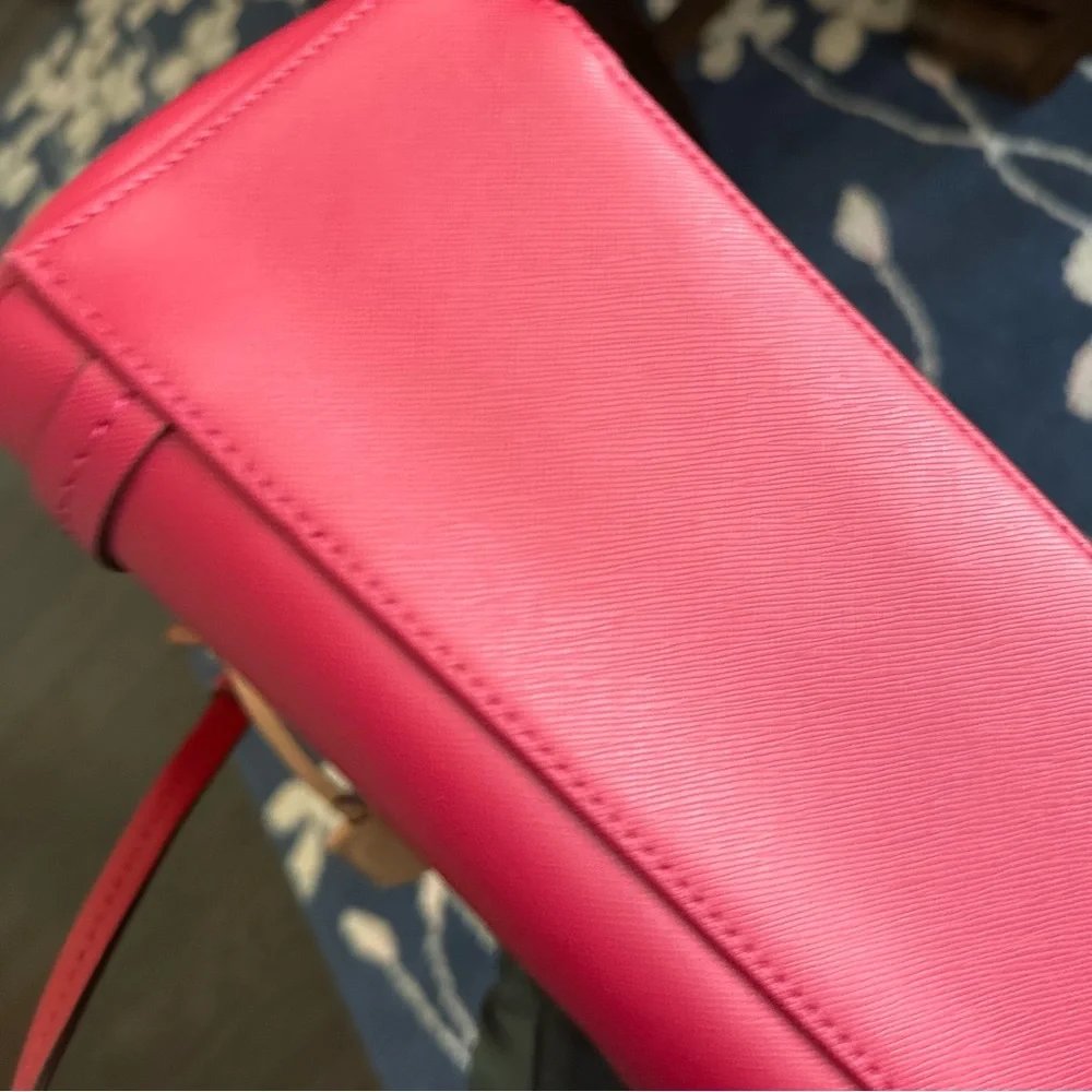 Coach || Peyton magenta leather tote bag